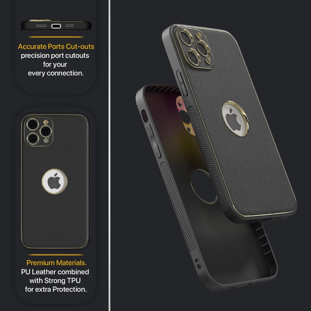 Leather Metal Plating Camera Protection Cover