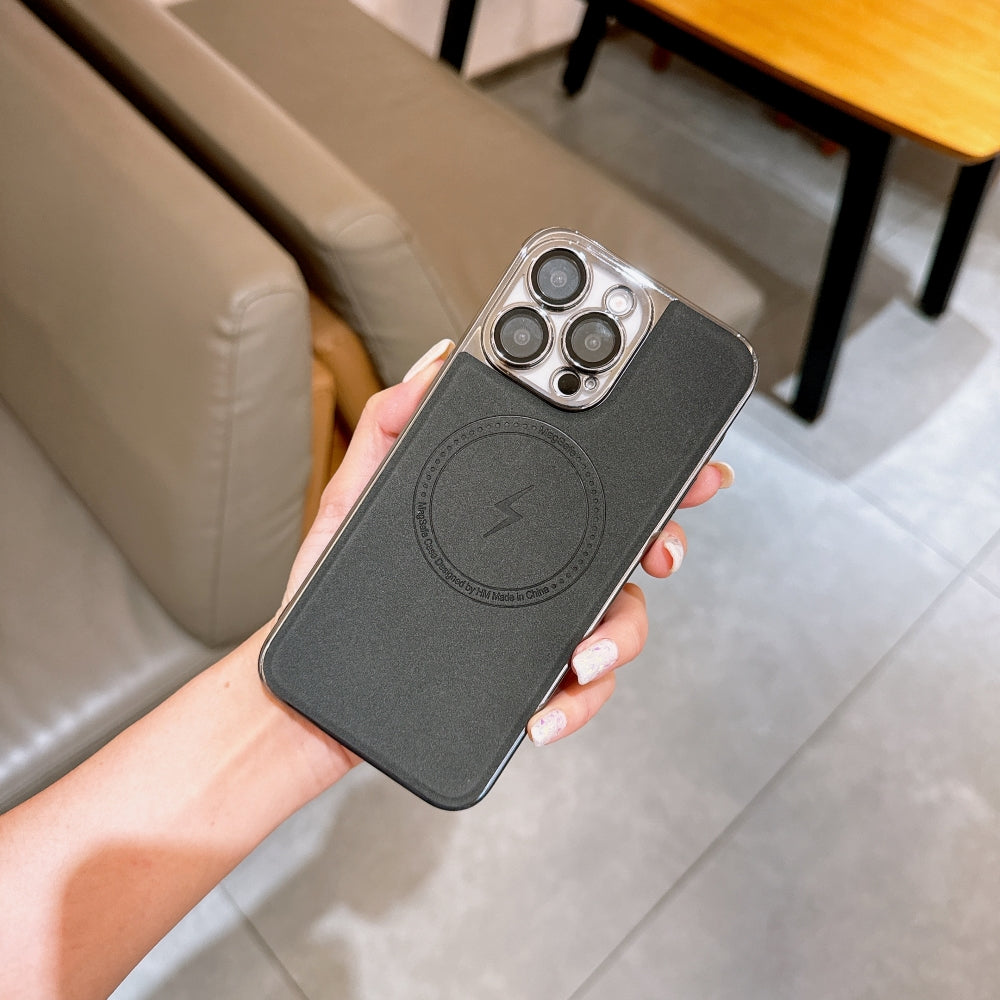 Magnetic Wireless Charge Shockproof Leather Phone Case