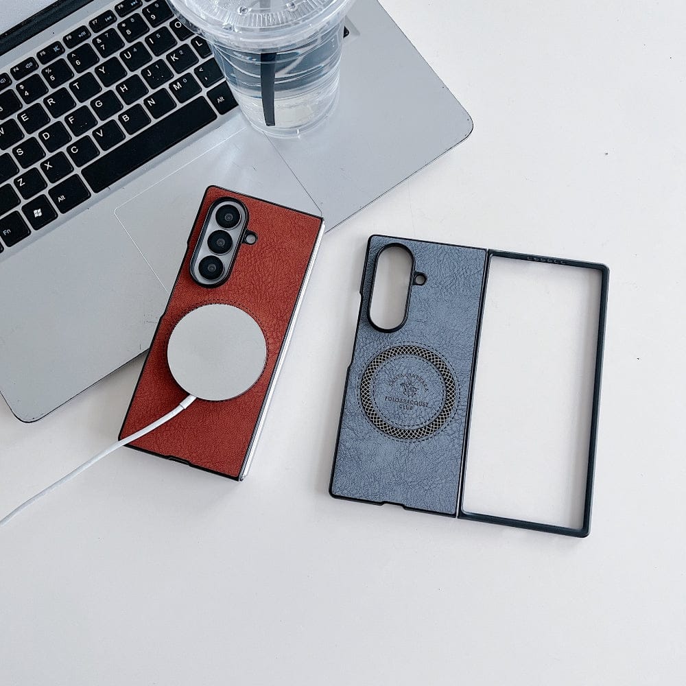 Retro PU Leather Magsafe Phone Case - Samsung Z Series