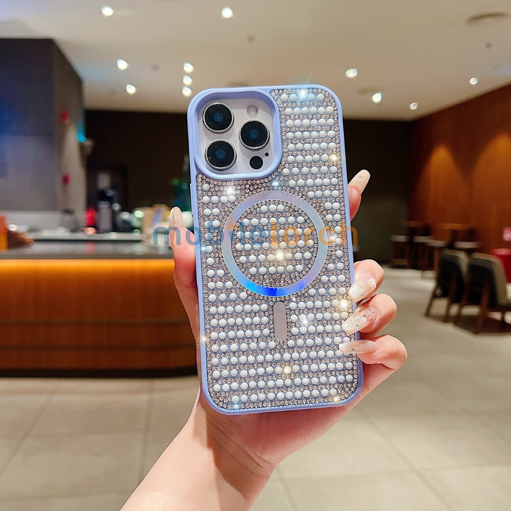 Shining Star and Pearl Diamond Magsafe Phone Case