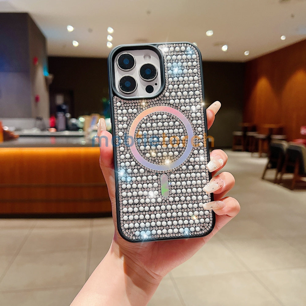 Shining Star and Pearl Diamond Magsafe Phone Case
