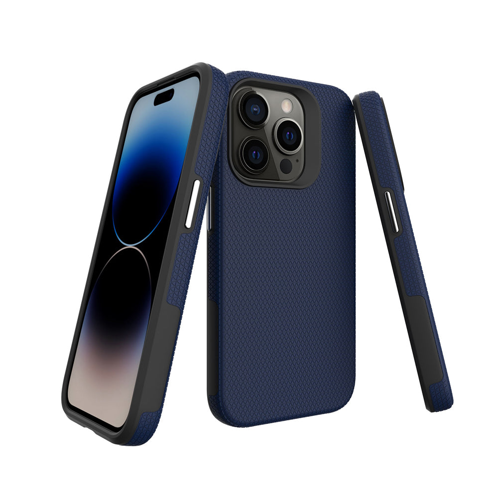 Shockproof Rugged Metal Button Phone Case