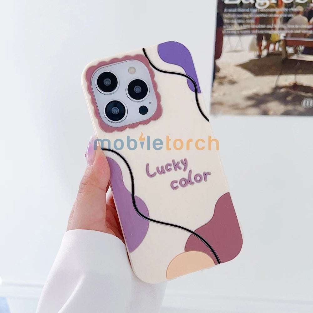 Stitching Art Geometry Pattern Soft Silicone Phone Case - iPhone 12 Pro Max