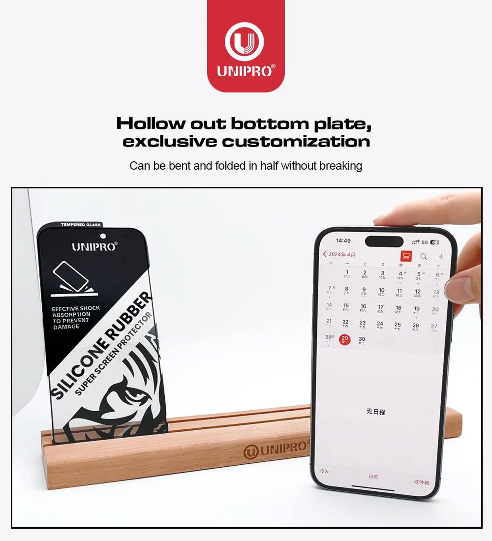 UNIPRO Silicone HD Tempered Glass- iPhone series