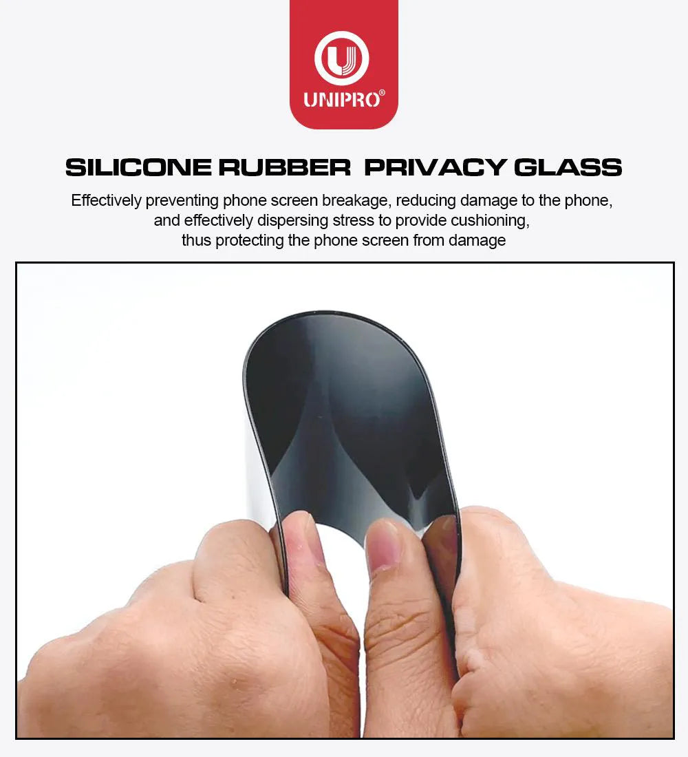 UNIPRO Silicone HD Tempered Glass- iPhone series
