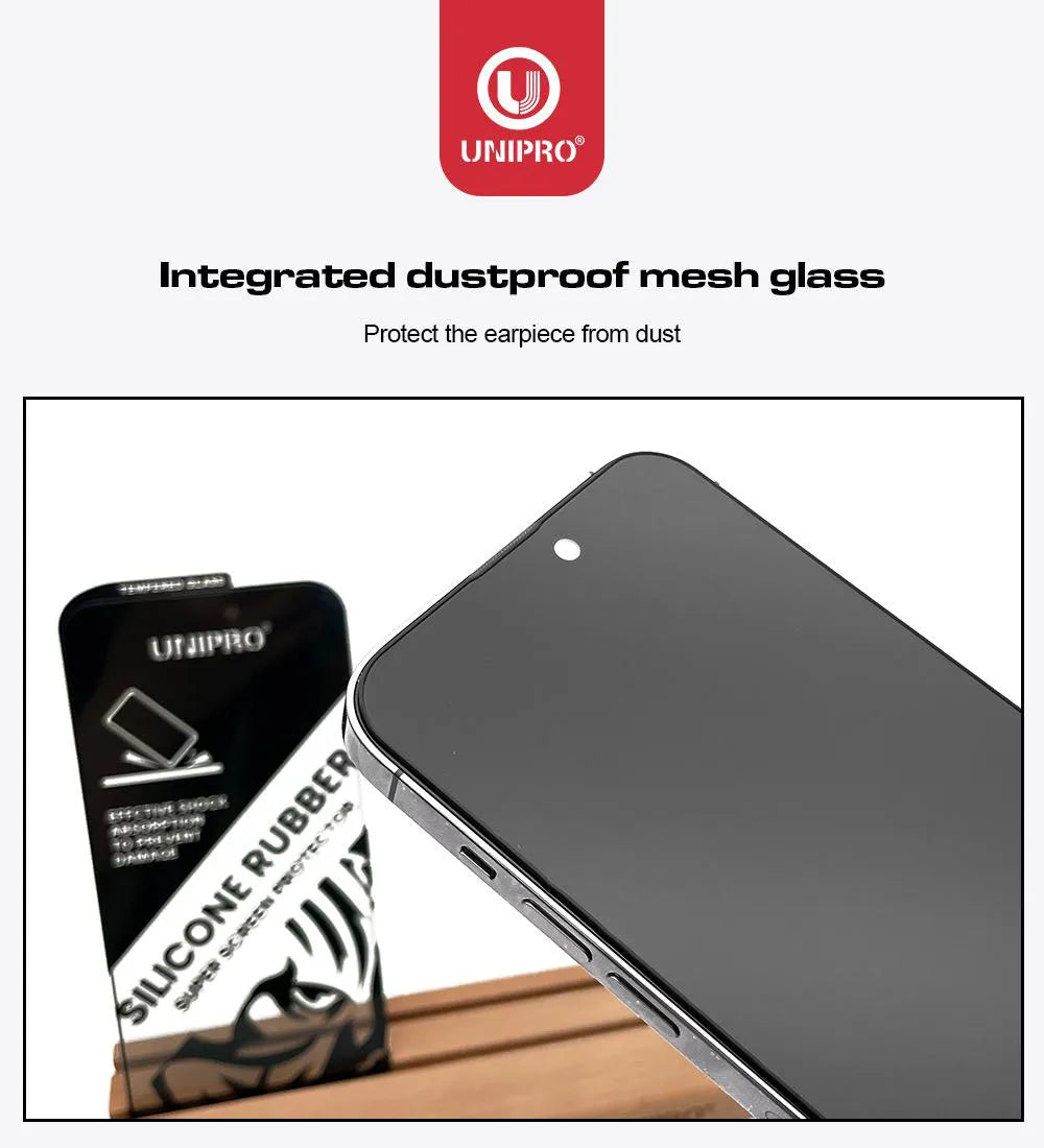 UNIPRO Silicone HD Tempered Glass- iPhone series