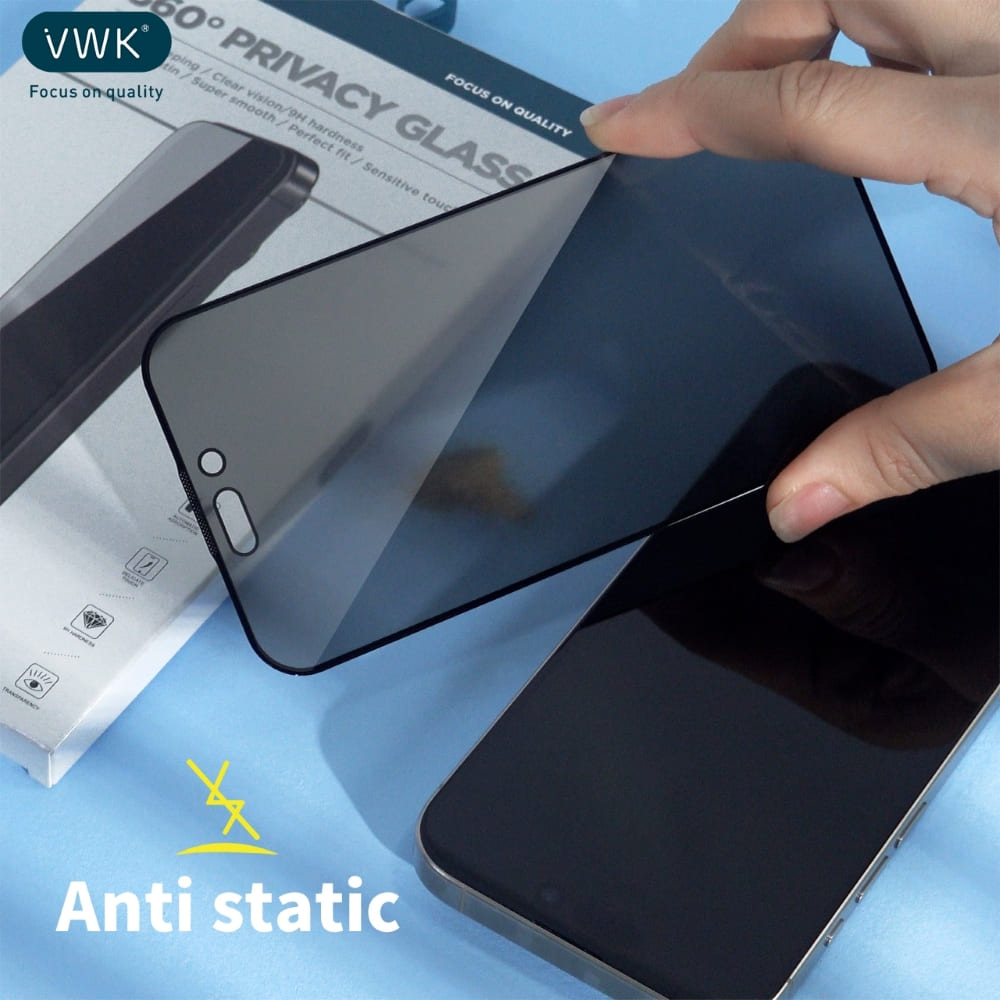 VWK 360 Degree Anti-Peeping Privacy Tempered Glass