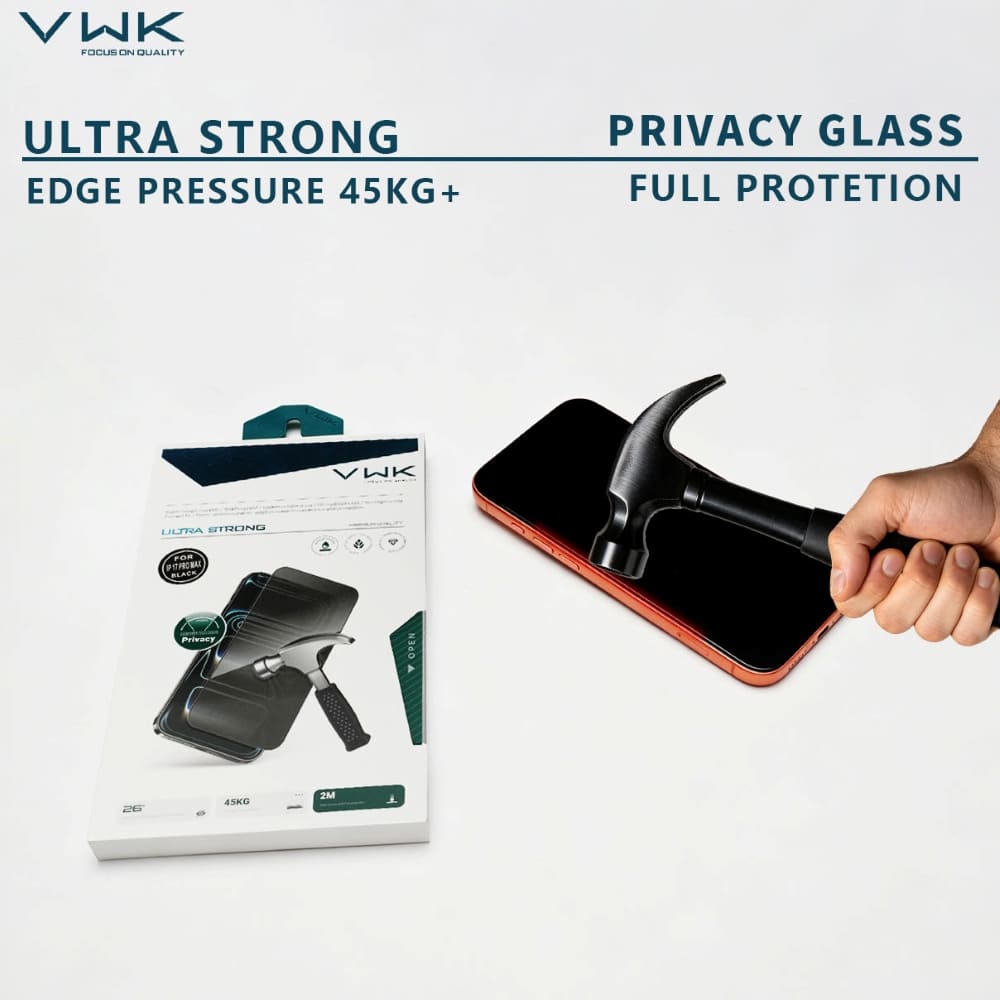 VWK Ultra Strong Full Protection HD Tempered Glass - Samsung Series
