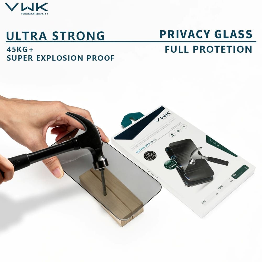 VWK Ultra Strong Full Protection HD Tempered Glass - Samsung Series