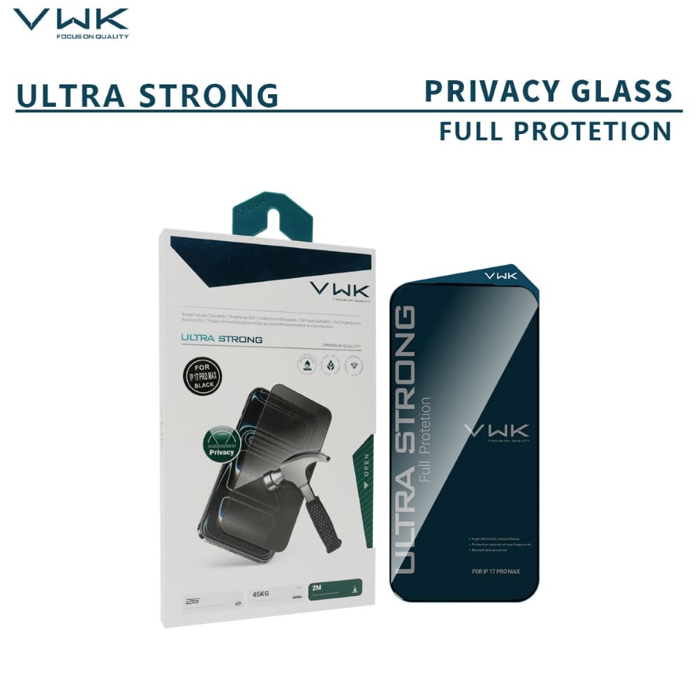 VWK Ultra Strong Full Protection HD Tempered Glass - Samsung Series
