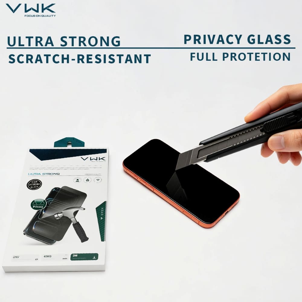VWK Ultra Strong Full Protection HD Tempered Glass - Samsung Series