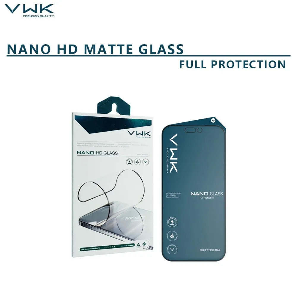 VWK Nano Hd Full Protection Tempered Glass - Samsung Series