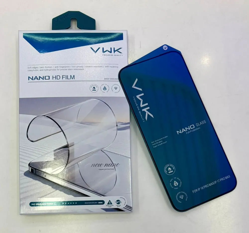 VWK Nano Hd Full Protection Tempered Glass - Samsung Series