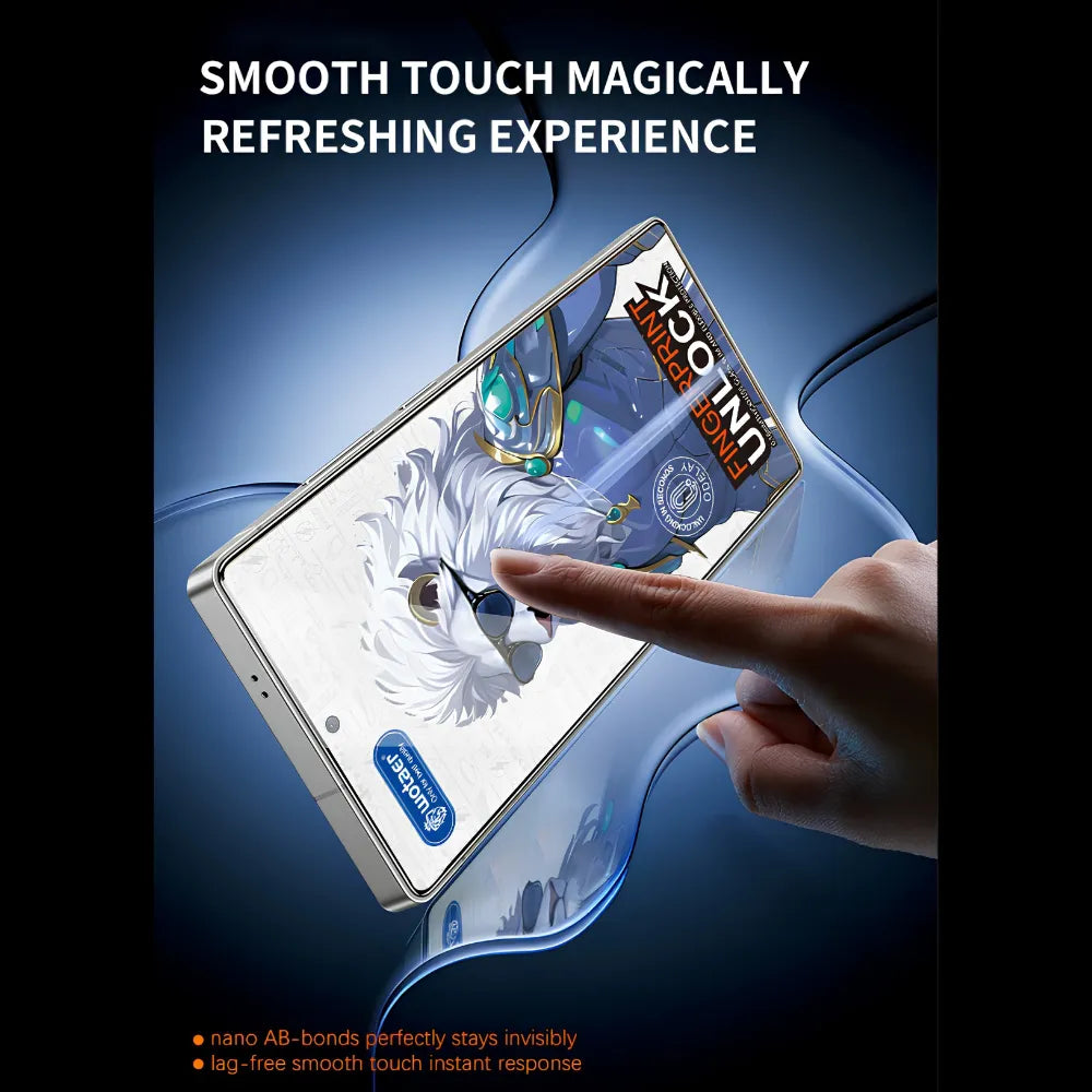 WOTAER Fingerprint Unlock 0.18MM Privacy Tempered Glass